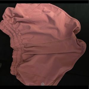 Lululemon mauve running shorts